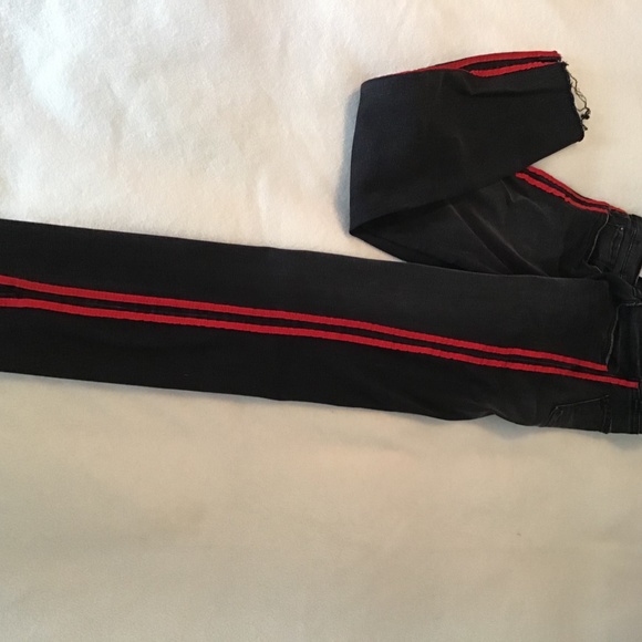 Stella BLUE high rise crop tux size STS BLue 28 - Picture 4 of 8